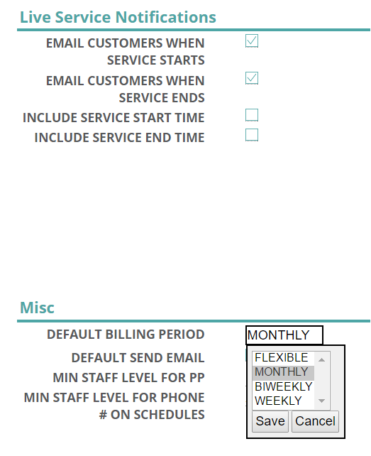 Billing Cycle